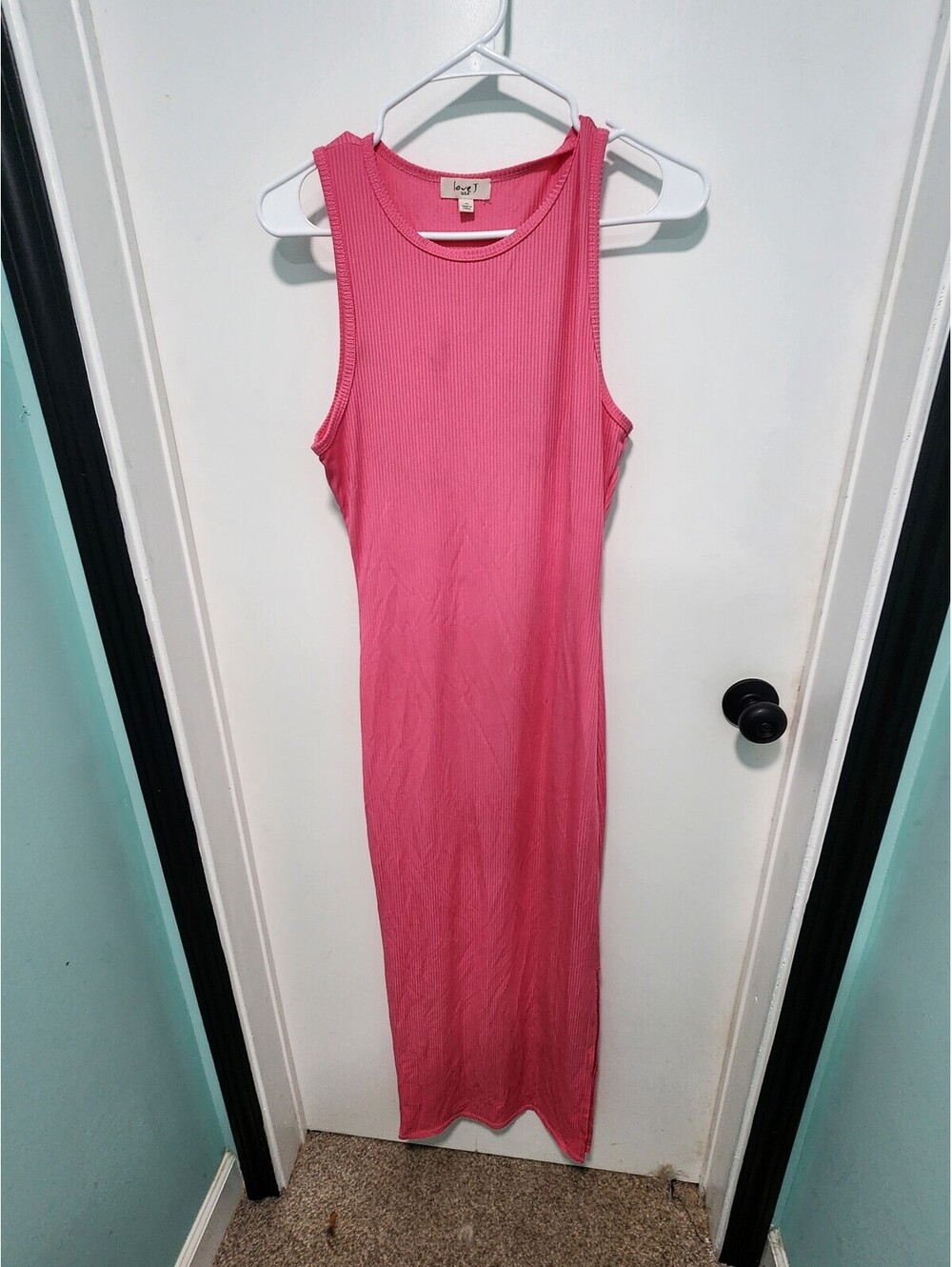 Pink Ribbed Sleeveless